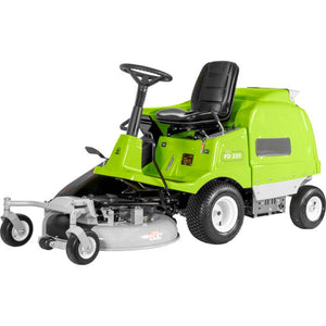 Trattorino rasaerba Grillo FD 220 R con piatto frontale e raccolta