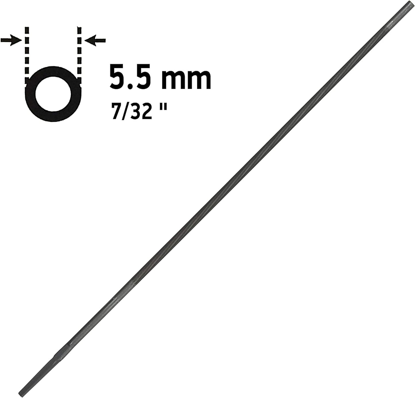 Lima rotonda per motosega diametro 5,5 mm 7/32