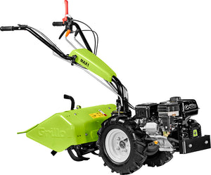 Motocoltivatore Grillo MAX1 a benzina con fresa registrabile 58 cm e ruote, ideale per lavorazione terreno, orto e agricoltura