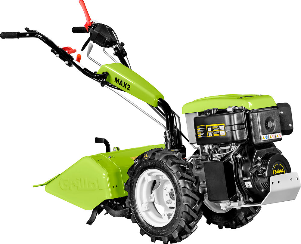 Motocoltivatore Grillo MAX2 a benzina con fresa per orto e giardino, macchina professionale per lavorazione del terreno
