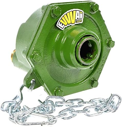 Pompa autoadescante Ferroni ML 20 per trattore dettaglio bocchettone e catena di sicurezza