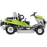 Profilo laterale del trattorino trinciaerba Grillo Climber 7.18 con piatto di taglio