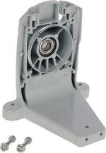 Vista interna della scatola frizione Stihl codice 41281600608 per decespugliatori modello FR, con cuscinetto centrale, supporto in plastica grigia e viti di fissaggio.
