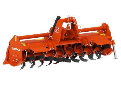 Fresatrice fissa Sicma RC 145 vista frontale larghezza di lavoro 145 cm