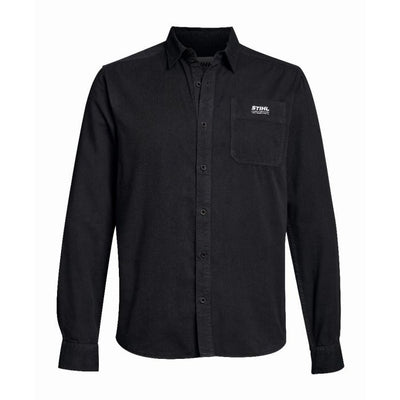 Camicia Stihl SZ S Sustainable Lyocell grigio antracite con abbottonatura e tasca sul petto