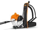Sistema spalleggiato Stihl FR 235 con schienale imbottito e unità motore