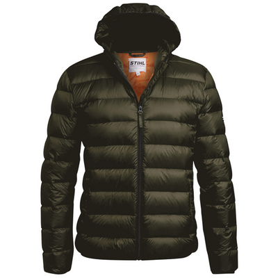 Giacca Stihl Icon Duvet trapuntata con cappuccio e interno arancione