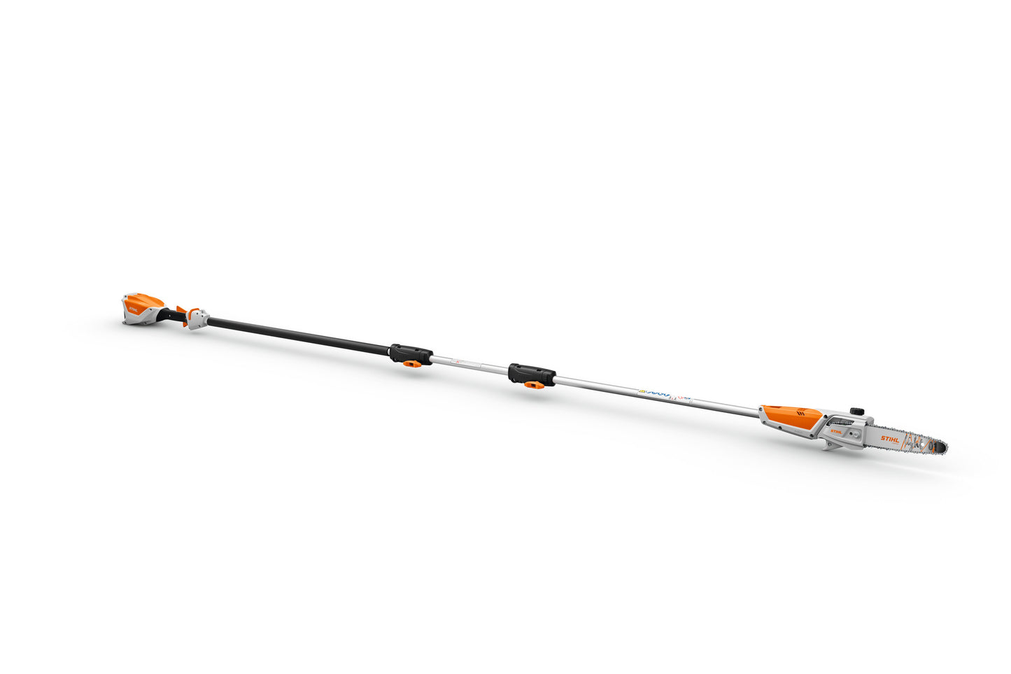 Vista laterale potatore Stihl HTA 50 con prolunga da 50 cm