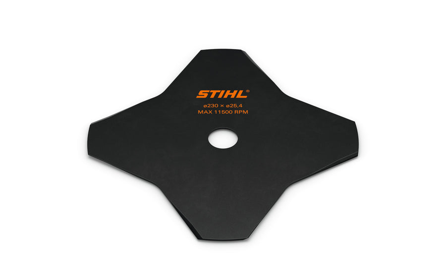 Lama tagliaerba STIHL a 4 denti Ø230 foro 25,4 mm per decespugliatore