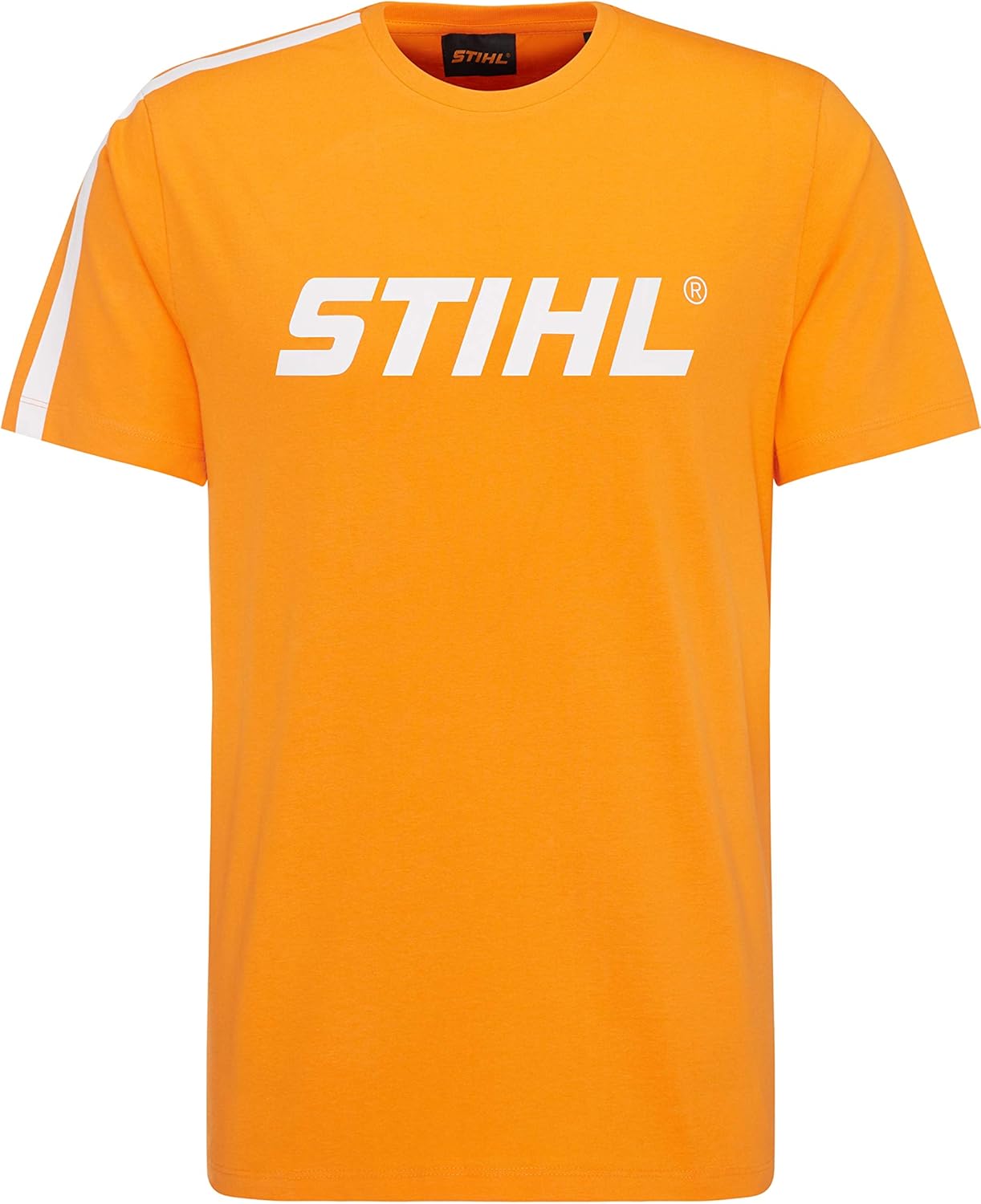 Maglietta sportiva STIHL arancione taglia S con logo bianco frontale
