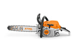 Motosega professionale a scoppio STIHL MS 261 C-M vista laterale con barra Light 04