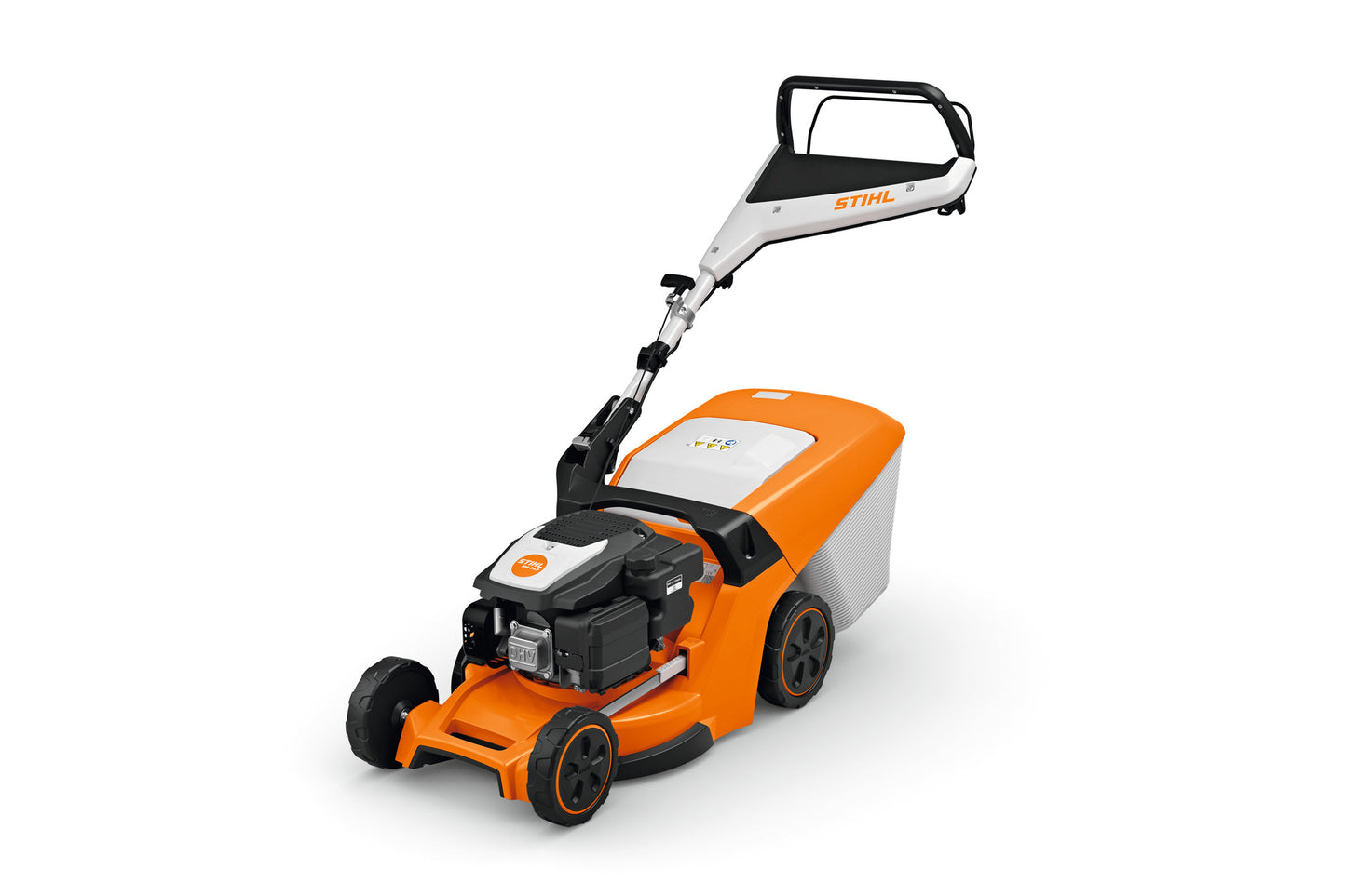 Tosaerba Stihl RME 443 con funzione mulching, scarico laterale e stegola comfort regolabile