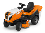 Trattorino tagliaerba STIHL RT 5097 vista laterale con sedile di guida regolabile