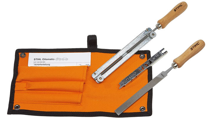 Stihl - Set Per Affilatura Con Lima Tonda, Lima Piatta E Dima