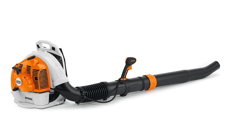 Soffiatore spalleggiato Stihl BR 450 CEF a scoppio con tubo di soffiaggio e impugnatura multifunzione