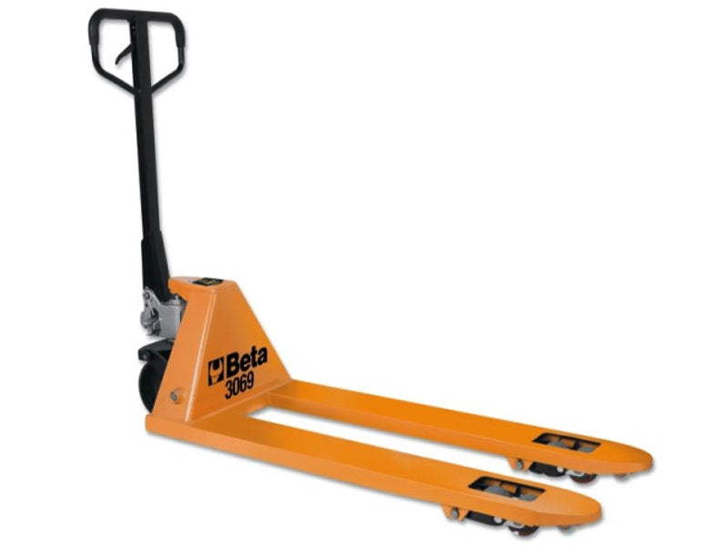 Transpalette manuel Beta 3069 charge maximale de 2.500 Kg.